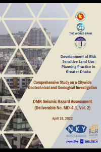 Cover Image of the 27.2 MD-4 Draft Analysis of Geotechnical and Geological Studies-DMR Seismic Hazard Assessment_URP/RAJUK/S-5